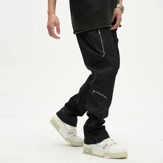 Isaac – Pantalon Cargo Multi-poches Style Mécanique