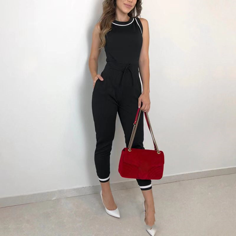 Leanne – Combinaison sans manches avec contraste de couleur