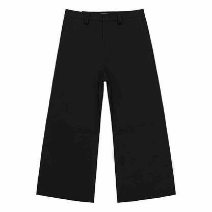 Heather – Pantalon Large Jambe Droite Décontracté en Coton