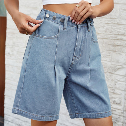 Katie – Shorts en Jean avec Taille Ajustable pour l'Été