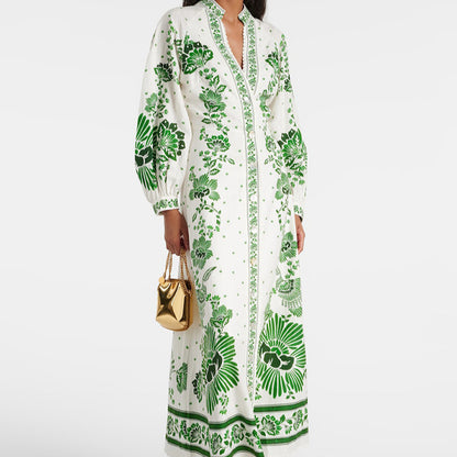 Katie – Robe à Manches Longues à Imprimé Fleuri