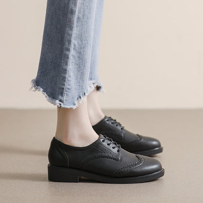 Christina – Chaussures Plates à Lacets Douces et Minces