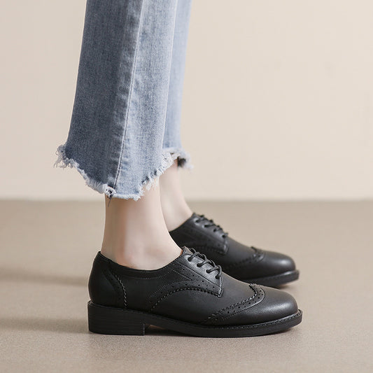 Christina – Chaussures Plates à Lacets Douces et Minces