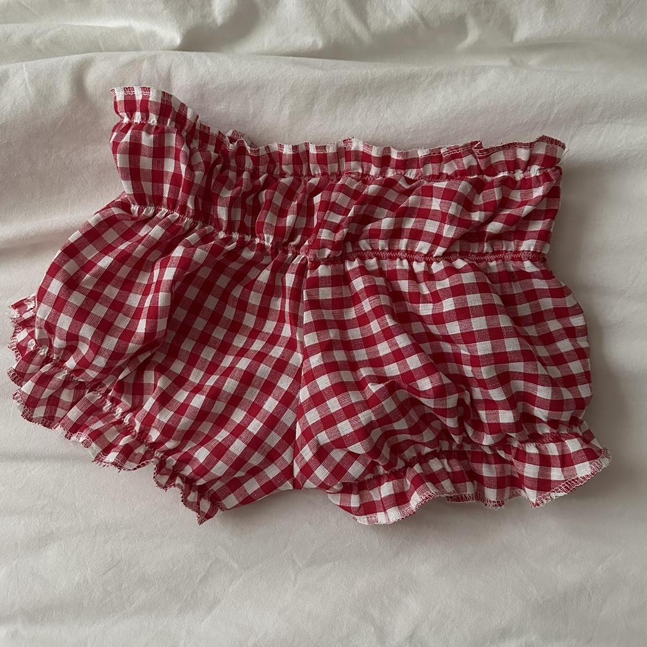 Grace – Shorts à Carreaux Décontractés et Sexy en Dentelle