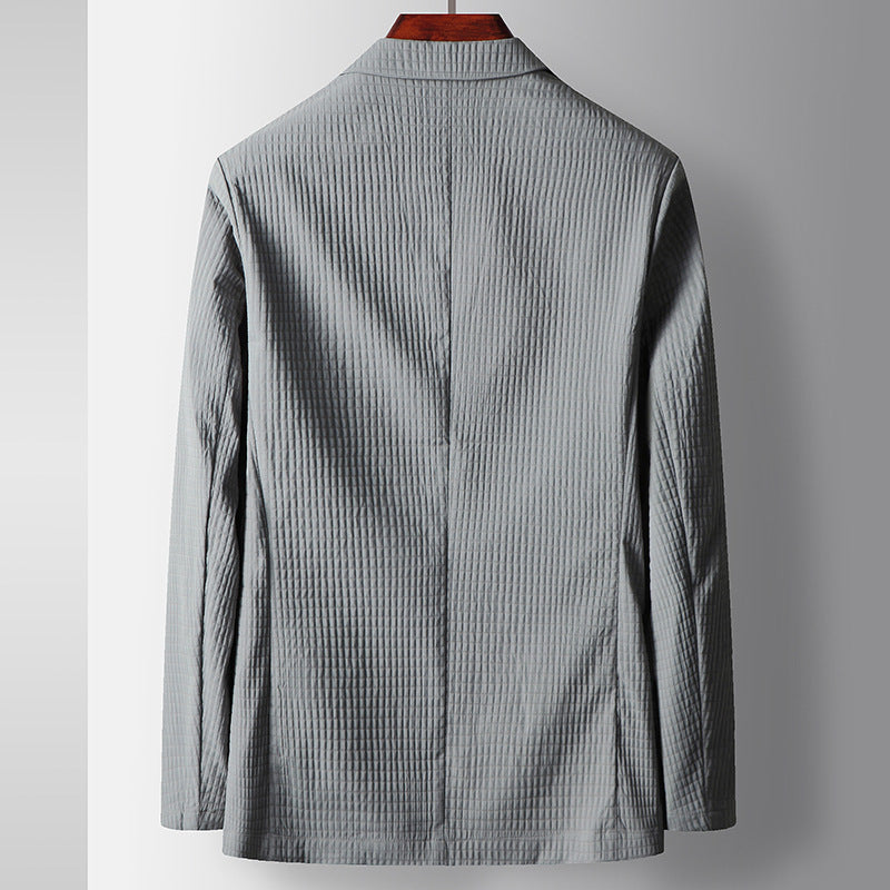 Colin – Manteau fin en couleur unie sans repassage