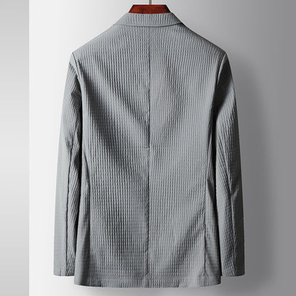Colin – Manteau fin en couleur unie sans repassage