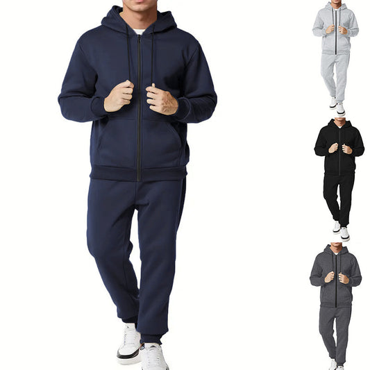 Timothy – Ensemble Cardigan à Capuche Couleur Unie