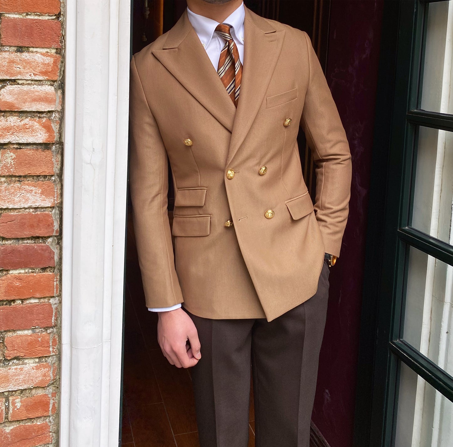 Douglas – Veste Blazer Britannique à Double Rangée pour Hommes