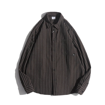 Robert – Chemise à Rayures Décontractée et Ample pour Hommes