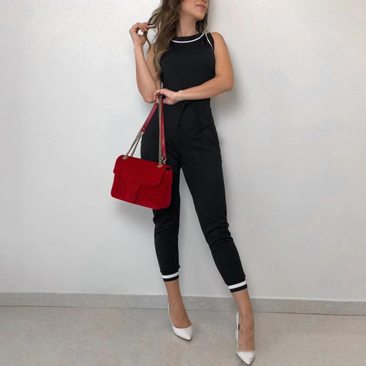 Leanne – Combinaison sans manches avec contraste de couleur