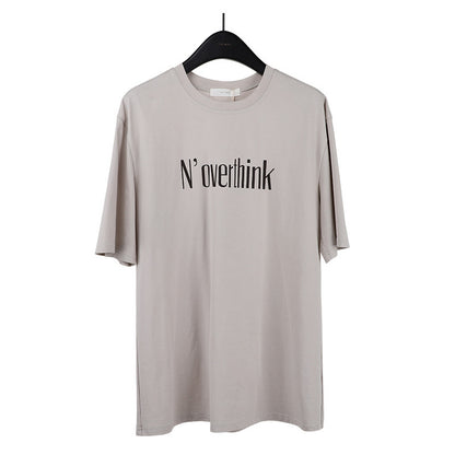 Stéphanie – T-shirt à Manches Courtes avec Imprimé Lettres