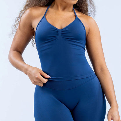 Joanne – Débardeur de Sport Sans Couture en Nylon Mat Élastique