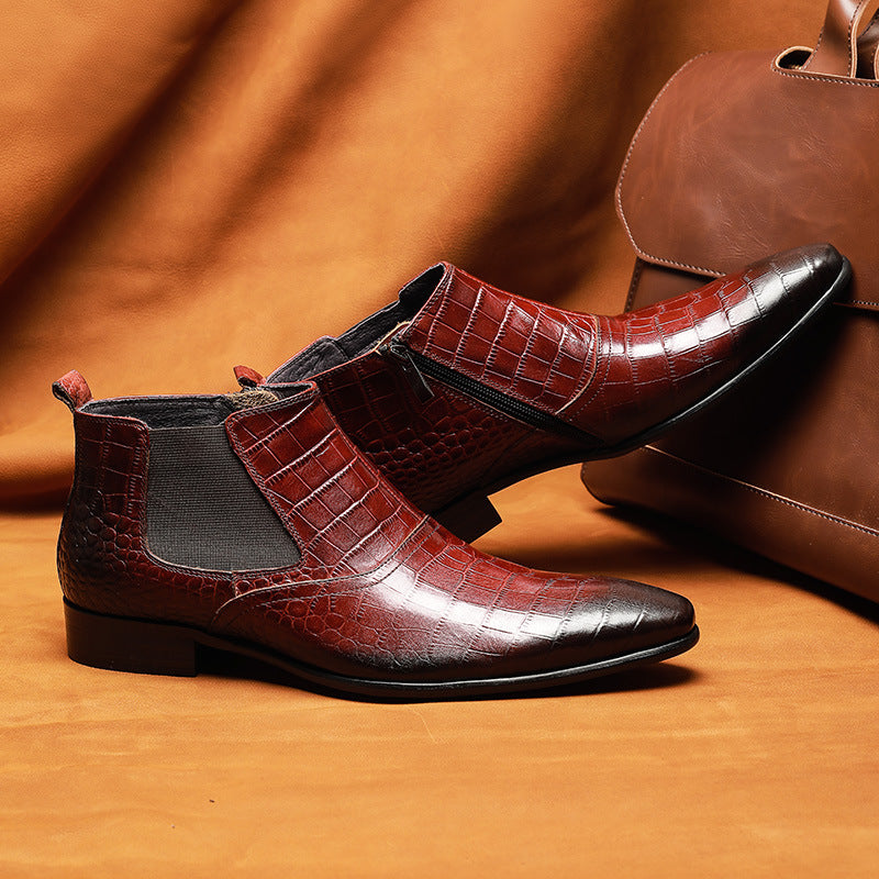 Clive – Bottes à Cheville en Cuir Vegan pour Homme
