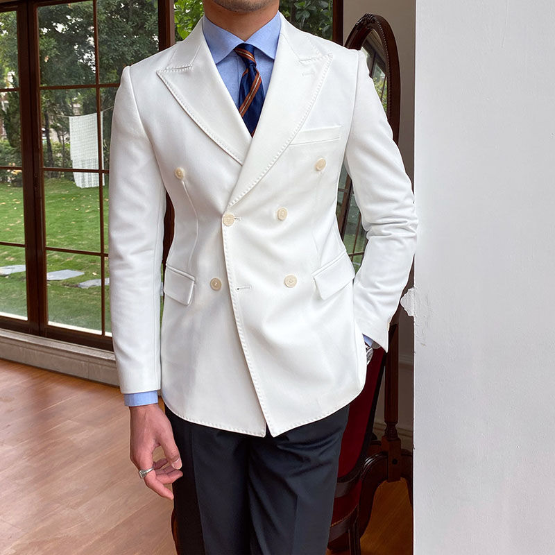 Laurence – Veste de costume à double boutonnage décontractée pour homme
