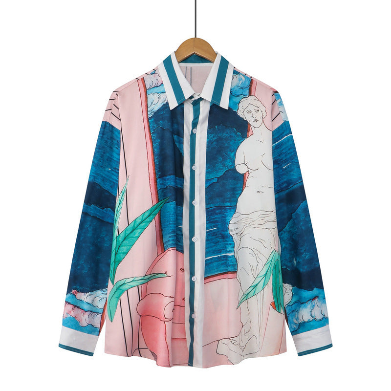 Walter – Chemise Vintage Bohème à Manches Longues