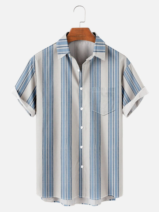 Malcolm – Chemise ample à manches courtes avec impression numérique 3D
