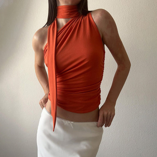 Barbara – T-shirt Court Décontracté à la Mode Européenne