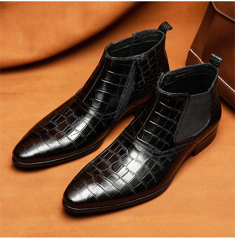 Clive – Bottes à Cheville en Cuir Vegan pour Homme