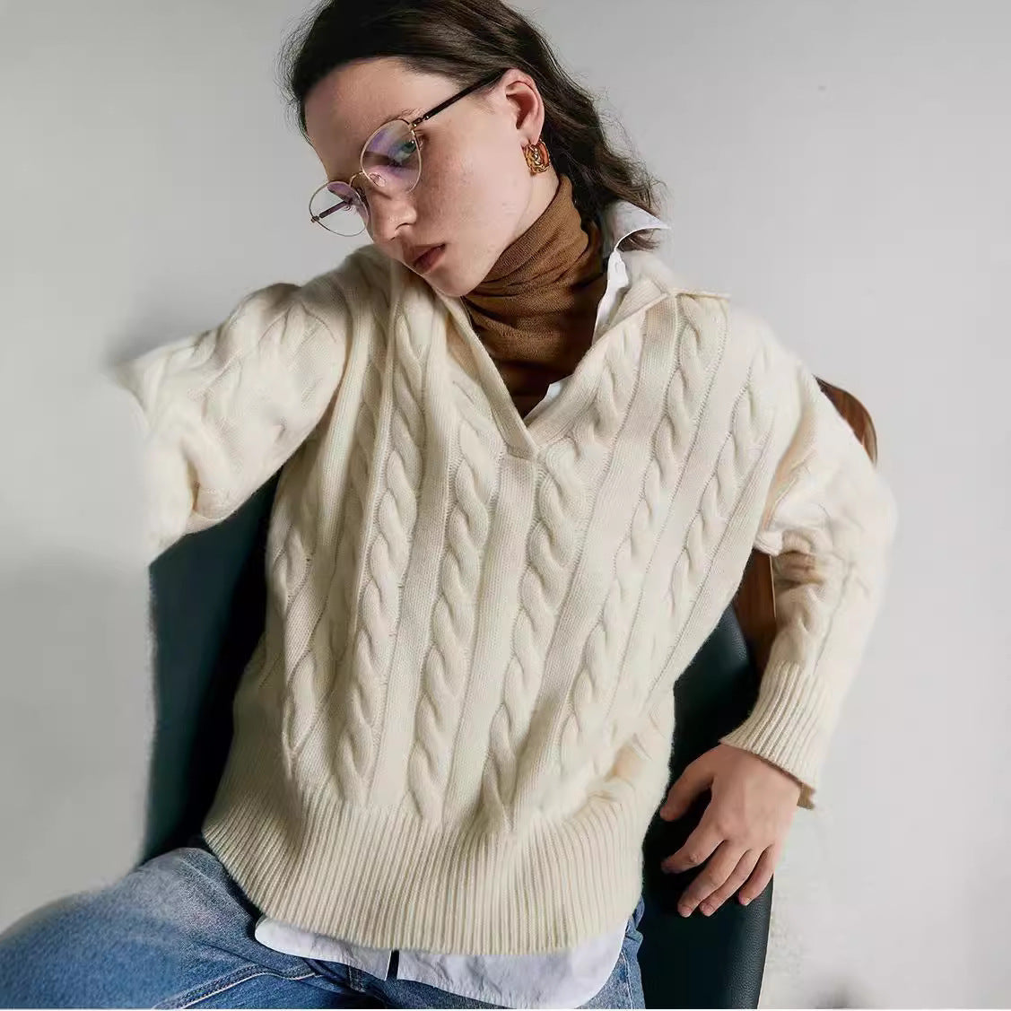 Patrick – Pull Col Polo en Laine Pure Style Décontracté
