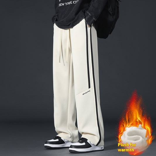 Terence – Pantalon de Sport Droit et Ample Doublé Polaire d'Hiver