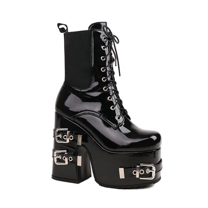 Brenda – Bottes à Talons Hauts avec Fermetures Éclair Latérales