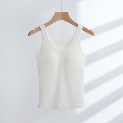 Joan – Gilet Matelassé en Coton à Bretelles