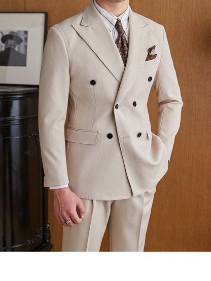 Gabriel – Costume à Col Double Boutonnage