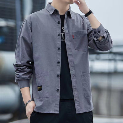 Oscar – Chemise à Manches Longues avec Poches pour Hommes