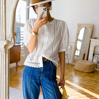 Tara – Chemise Élégante à Manches Mi-longues