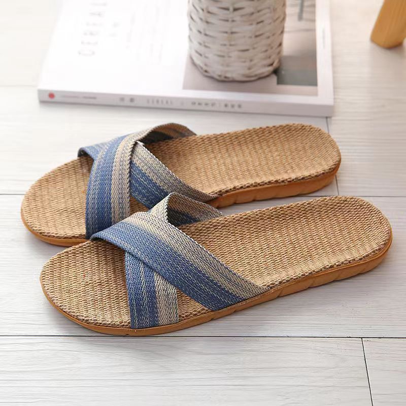 Robyn – Chaussons en Lin Antidérapants pour Couple