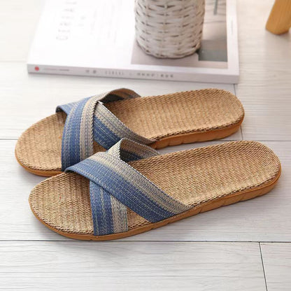 Robyn – Chaussons en Lin Antidérapants pour Couple