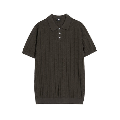 Jacob – Polo Loose à Manches Courtes en Coton