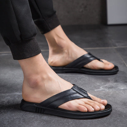 Roger – Tongs d'Été en Cuir Végan pour Homme