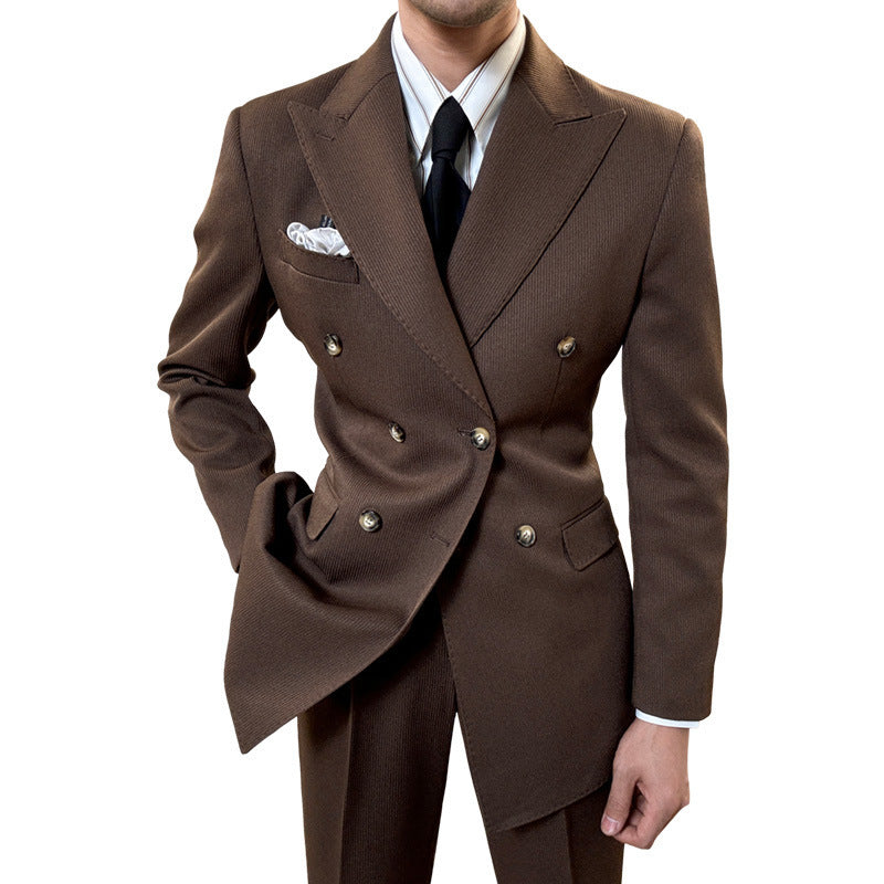 Gabriel – Costume à Col Double Boutonnage