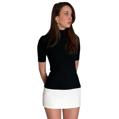 Katie – Robe à Couture Contrastée