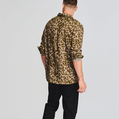 Stuart – Chemise Ample à Imprimé Léopard pour Hommes