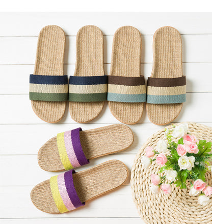 Robyn – Chaussons en Lin Antidérapants pour Couple