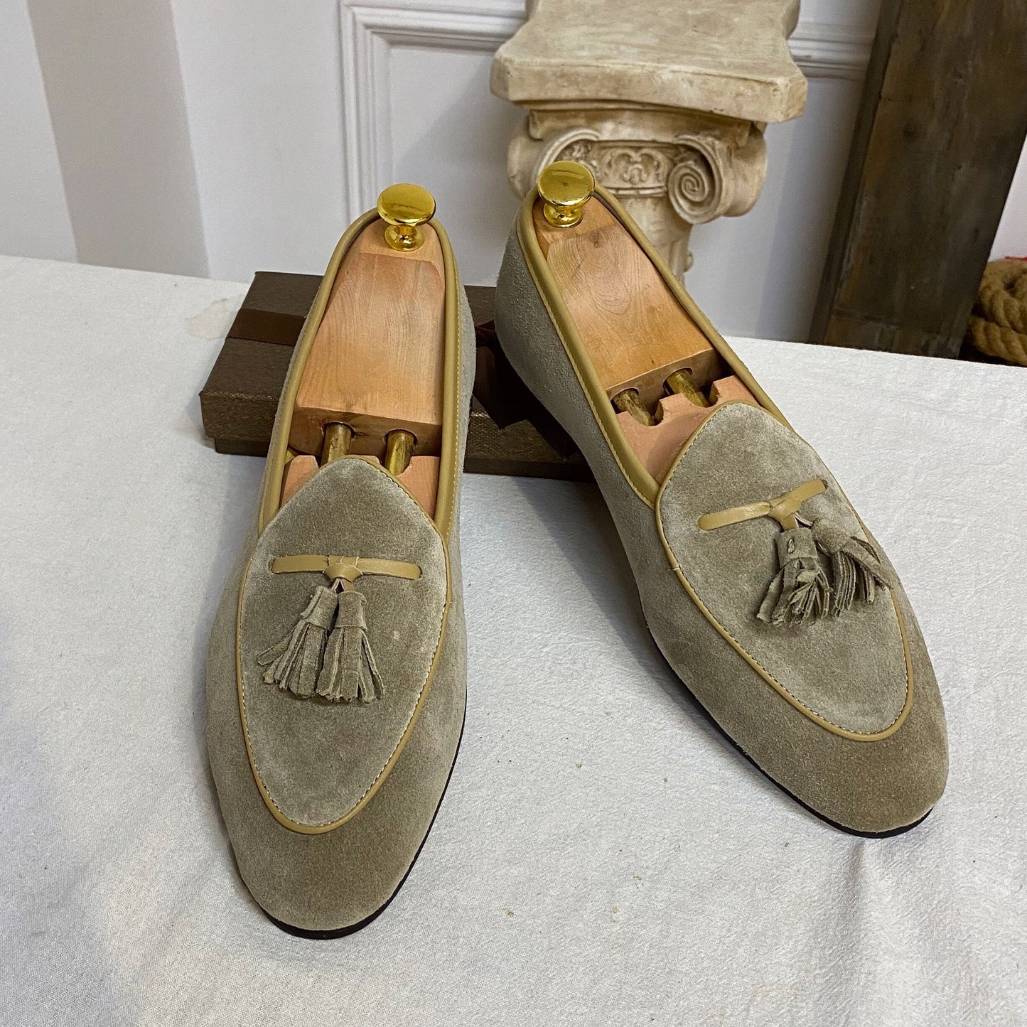 Jay – Mocassins Mode à Enfiler en Daim Premium