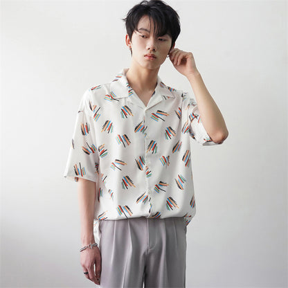 Dominic – Chemise Décontractée à Imprimé Estival pour Homme