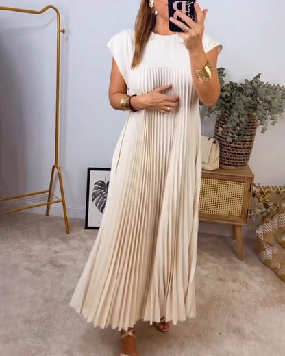 Shannon – Robe Plissée Sans Manches
