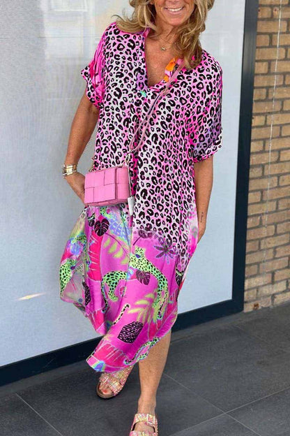 Andrea – Robe à motif léopard