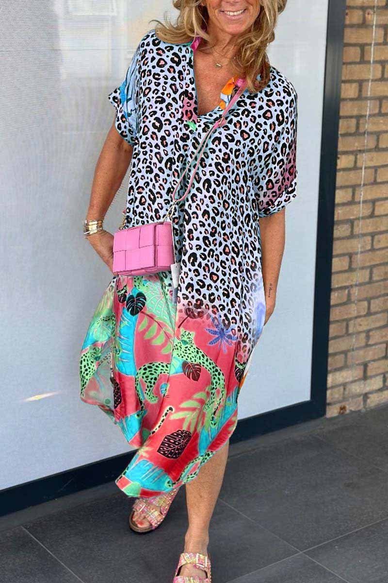 Andrea – Robe à motif léopard