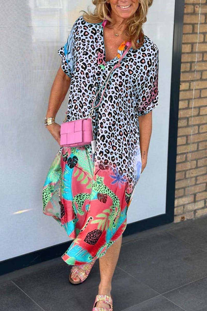 Andrea – Robe à motif léopard