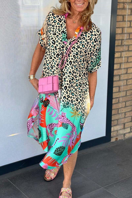 Andrea – Robe à motif léopard